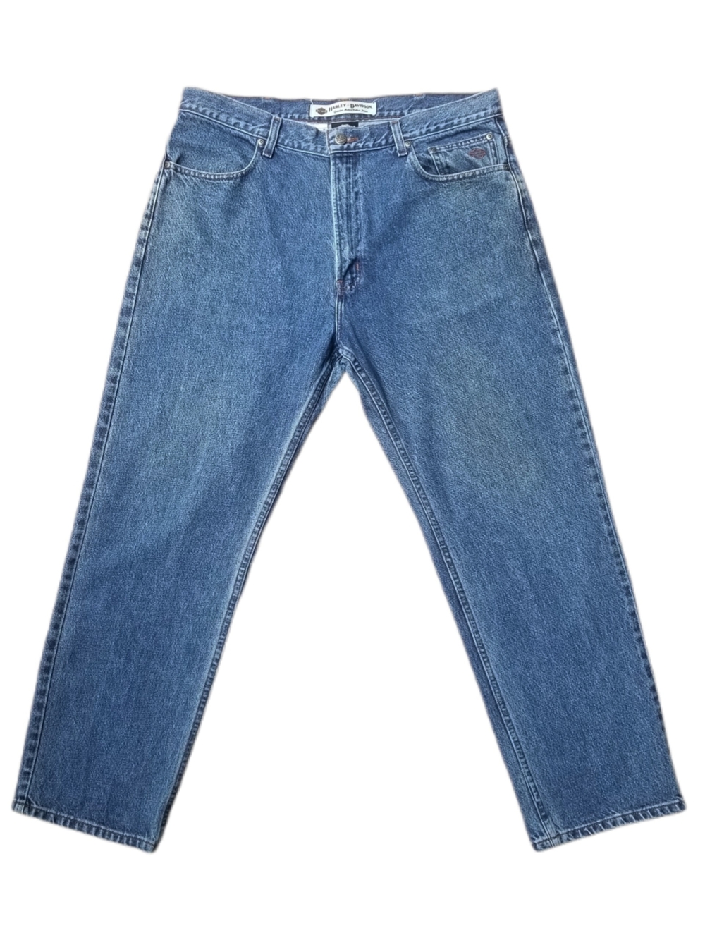 Harley-Davidson Jeans Original Traditional Fit Blue Medium Wash Slim Mens 38x30
